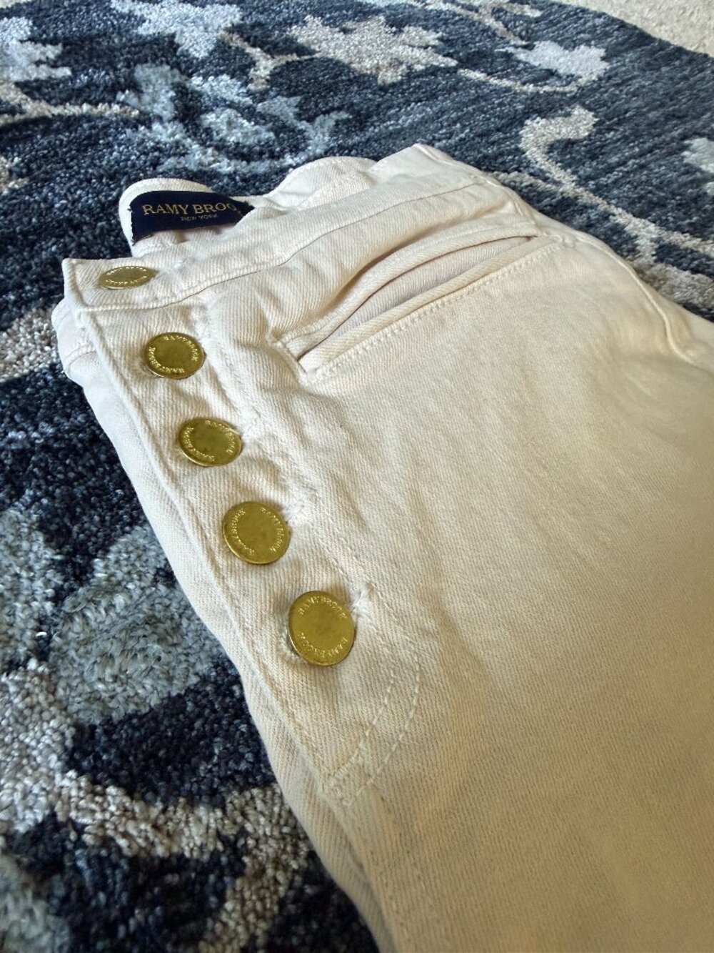 Ramy Brook Women's Cream and White Jeans